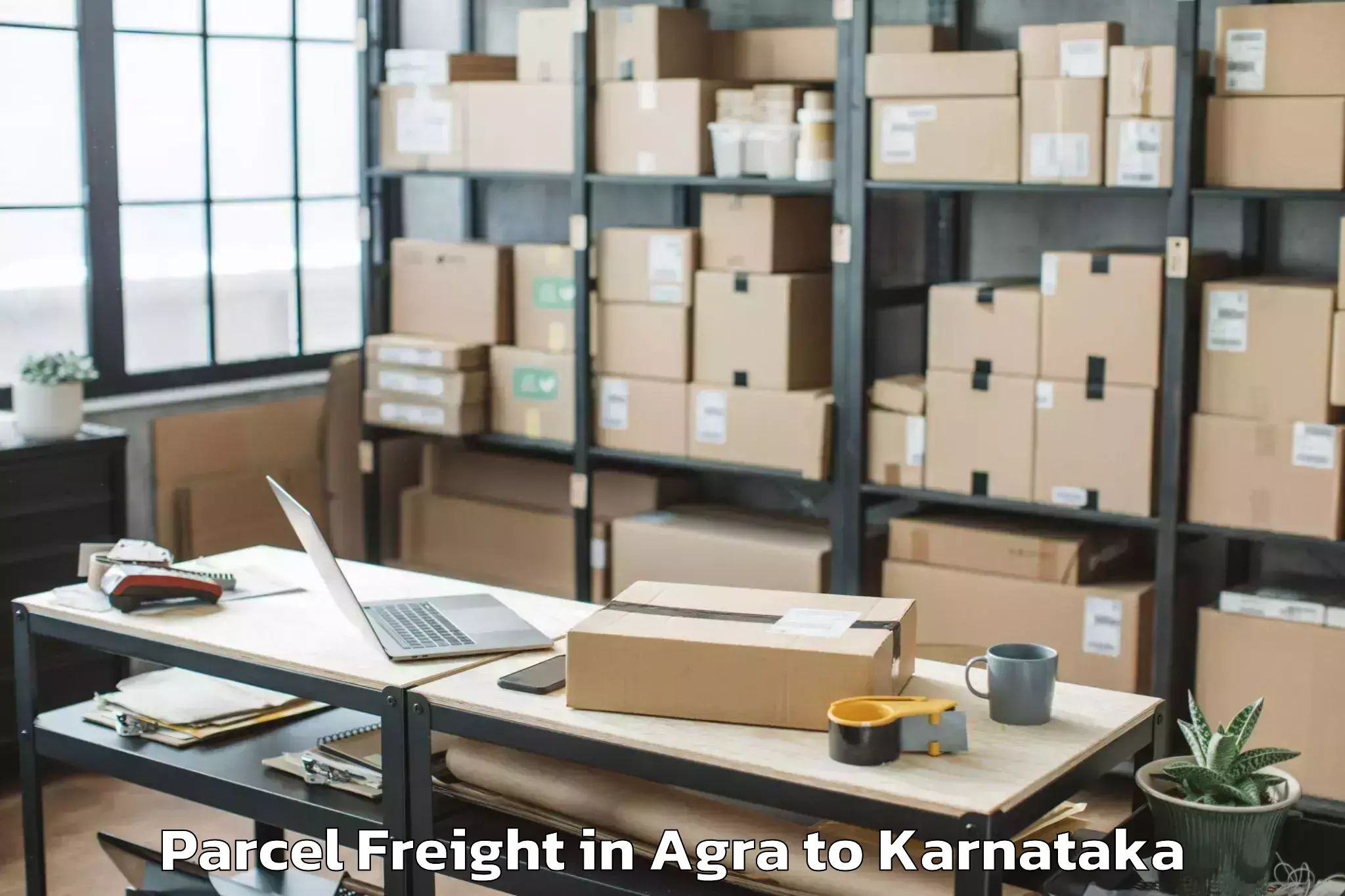 Book Agra to Mahalingpur Parcel Freight Online